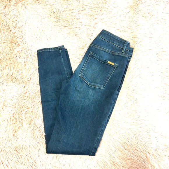 WHBM The Skinny Mid-Rise Jeans, Size 0 - Picture 5 of 8
